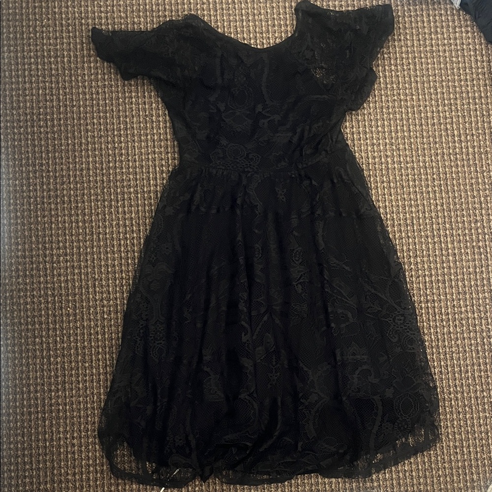 ASOS Black Lace Formal Dress